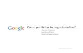 Google: Cómo publicitar tu negocio online