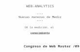 Analitica Web Congreso Webmasters
