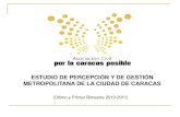 Estudio de Percepción y Gestión Metropolitana de Caracas Ultimo y Primer Bimestre 2010 -2011