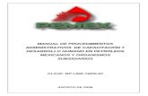 Manual de Procedimientos de Capacitacion y Desarrolllo Humanos en Pemex