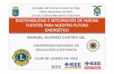 SOSTENIBILIDAD E INTEGRACIÓN DE NUEVAS FUENTES PARA NUESTRO FUTURO ENERGÉTICO - Club de Leones de Vigo