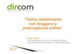 Taller Social Media Training en Bilbao: "Cómo relacionarse con bloggers y prescriptores online"