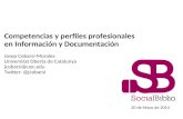 Competencias y perfiles profesionales en Información y Documentación