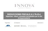 Els incentius fiscals R+D+i 2014 per INNOVA EXPERTS
