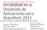 Iniciándose en el desarrollo de aplicaciones para share point 2013