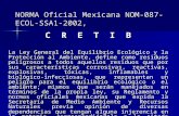 NORMA Oficial Mexicana NOM-087-ECOL-SSA1-2002,.ppt