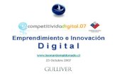 Emprendimiento e Innovación Digital con relator