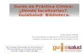 Cómo localizar Guías de Práctica Clínica y de GuíaSalud