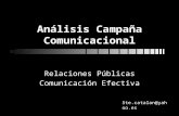 Campaña comunicacional Comunicación Efectiva