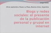 Blogs y redes sociales Paseo La Plaza Buenos Aires 29 de septiembre de 2009