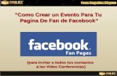 Como crear un Evento en tu Pagina de Facebook Emgoldex