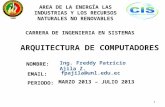 Organizacion y arqutectura del computador (UNL marzo - julio 2013)