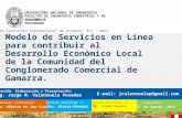 ECI 2013 Invierno. Lima - Perú. Modelo de servicios en línea para contribuir al desarrollo económico local de la comunidad del conglomerado comercial de Gamarra.