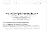 Bronckart - 2006 - La transposición didáctica en las intervenciones f