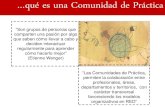 Marian Ríos -- Comunidades de practica en organizaciones 2.0