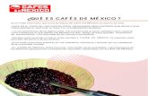 ¿QUÉ ES CAFÉS DE MÉXICO ?