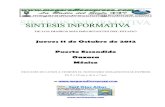 Sintesis informativa 11 10 2012