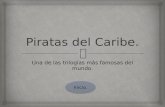 Presentación piratas del caribe