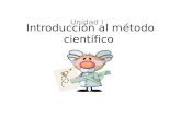 Introducción al método científico unidad 1
