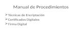 Manual de procedimientos tecnicas encriptacion certificados digitales y firma digita