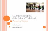 La salvaguarda de la cultura tradicional, porqués y cómos (Carlos Suari)