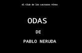 Odas de Pablo Neruda