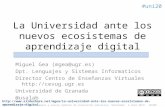 La Universidad ante los nuevos ecosistemas de aprendizaje digital