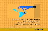 Se busca vivienda en alquiler: Opciones de política en América Latina y el Caribemg se busca vivienda en alquiler