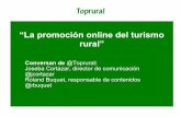 Desayunos Invat.tur con Top Rural: La promoción online del turismo rural