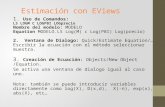 Compilacion econometria con Eviews