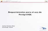 Requerimientos de PostgreSQL