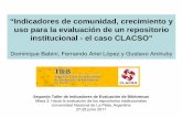 Indicadores de comunidad, crecimiento y uso para la evaluación de un repositorio institucional - el caso CLACSO