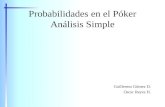 Análisis Simple Probabilidades en el Poker