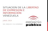 Situación de la Libertad de Expresión en Venezuela