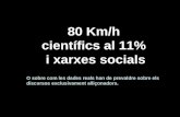 80Km/h, científics al 11% i xarxes socials