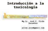 Introducción toxicología