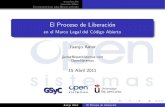 Proceso de liberación en el marco legal del código abierto - OpenSistemas