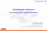 Calidad del Software en Proyectos Open Source