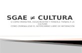 Sgae ≠ Cultura