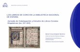 Los libros de coro en la Biblioteca Nacional de España. María Teresa Delgado Sánchez
