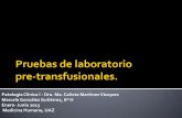 Pruebas de laboratorio pretransfusionales