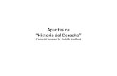 Apuntes de Clases, Historia Del Derecho