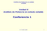 Análisis de Potencia en estado estable C. R. Lindo Carrión11 Unidad II Análisis de Potencia en estado estable Conferencia 1.