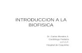 INTRODUCCION A LA BIOFISICA Dr. Carlos Morales A. Cardiólogo Pediatra U.P.C.P. Hospital de Coquimbo.