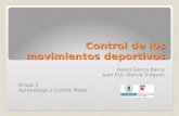 Control de los movimientos deportivos David García Barca Juan Fco. García Diéguez Grupo 5 Aprendizaje y Control Motor.