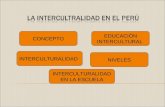 CONCEPTO INTERCULTURALIDAD EDUCACIÓN INTERCULTURAL NIVELES INTERCULTURALIDAD EN LA ESCUELA