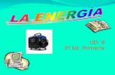 UD. 9 3º Ed. Primaria. ÍNDICE A. - ¿Qué es la energía? B. Formas de energía. C. Las fuentes de energía D. La energía eléctrica E. El ahorro de energía.
