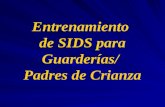 Entrenamiento de SIDS para Guarderías/ Padres de Crianza.