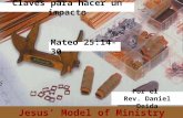 Jesus Model of Ministry Por el Rev. Daniel Deida Claves para hacer un impacto Mateo 25:14-30.