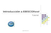 Support.ebsco.com Introducción a EBSCOhost Tutorial.